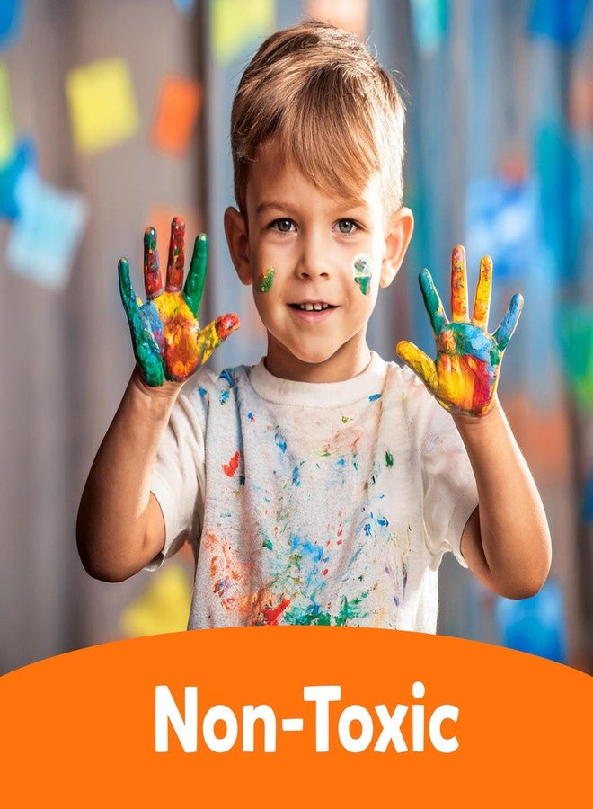 Artiggle مجموعة ألوان أصابع أرتيجل فائقة الغسل، ٨ ألوان، ٢٥ مل لكل لون | غير سامة وآمنة للأطفال | مجموعة هدايا تعليمية وتثقيفية | ١٨ شهرًا فأكثر - Image 4